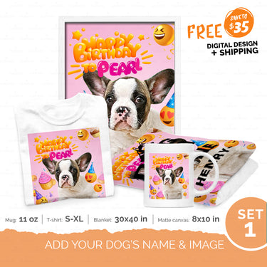 Personalized Gift Bundle - Happy Birthday 1st For Puppy Lovers - Premium Happy Ever After